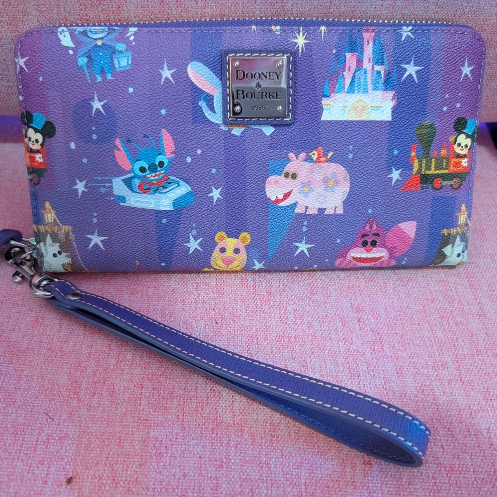 Dooney & Bourke Disneyland Anniversary Joey Chou Wrist Wallet